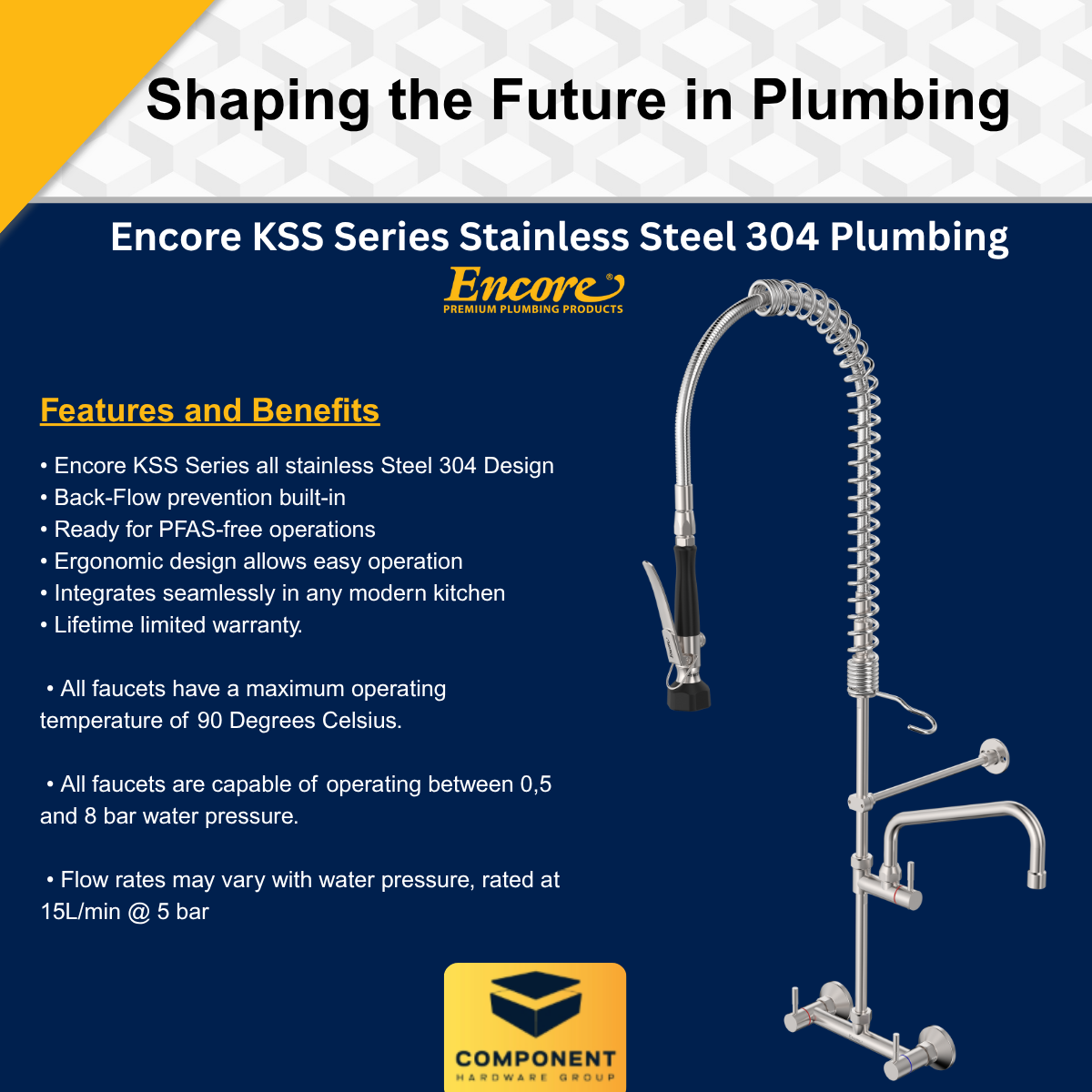 Encore® KSS Series Stainless Steel 304 Plumbing